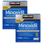 Minoxidil Kirkland 5% Kit 2 Caixas 12 Frascos com 2 Aplicadores Grátis